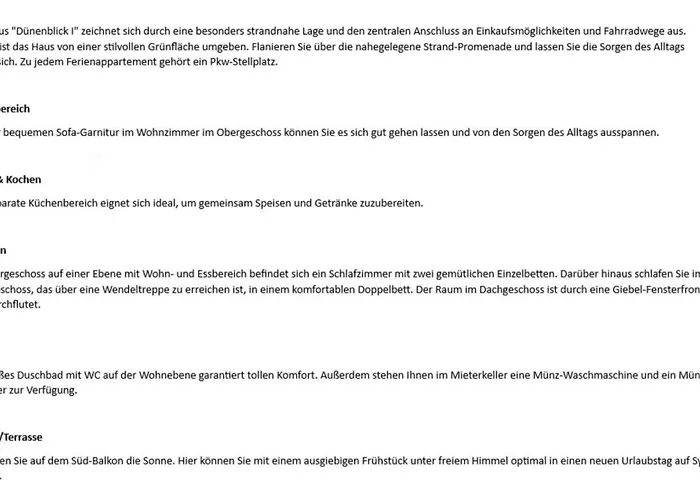 Duenenblick I - Duenenstr 5, App 2 Apartman Wenningstedt-Braderup (Sylt)